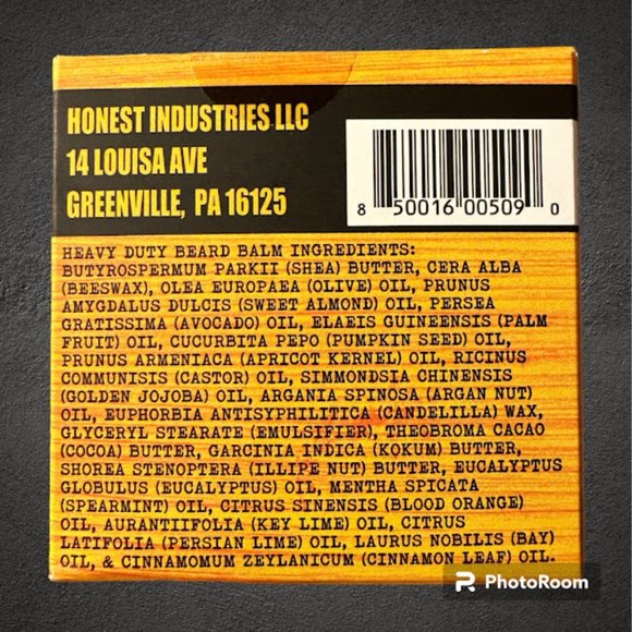 Honest Amish~ Heavy Duty Beard Balm~ 4oz (WB) - Picture 2 of 2